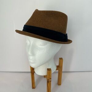 Men’s Rag & Bone Brown Fedora Hat with Black Band